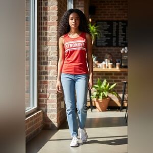 LC WAIKIKI Sport "STRONGER"💪 Red Tank Top